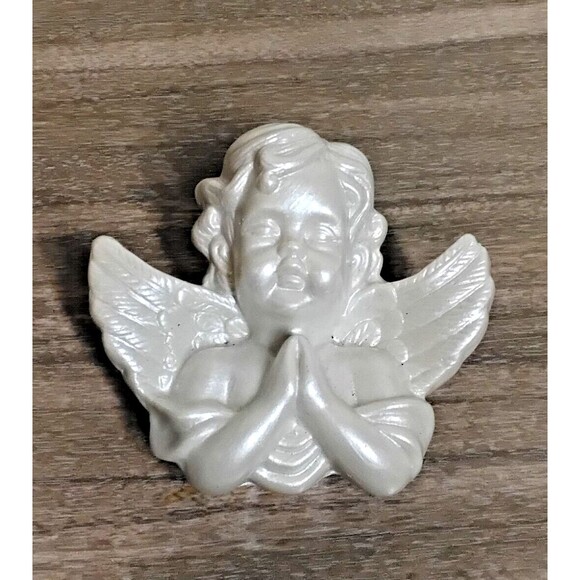 Vintage Praying Angel Jewelry Trinket Box - Picture 2 of 11